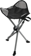 Travel Chair Slacker Chair for Camping, Black (1389VBK), Rip-Stop polyester, Adjustable Carry Strap for easy transport|Oversized Duck Feet for improved stabilit