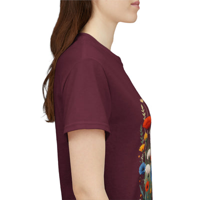 Wildflowers, Graphic T-Shirts for Women, Floral Shirt, Womens Short Sleeve, Ladies Graphic Tees #5108TTS
