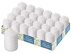 HYOOLA White Pillar Candles 2x3 Inch - 24 Pack Unscented Bulk Pillar Candles - European Made