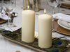 BOLSIUS 12 Ivory Pillar Candles - 2.7 x 6.7 inch Unscented Candle Set - Dripless Clean Burning Smokeless Dinner Candle - Perfect for Wedding Candles, Parties and Special Occasions