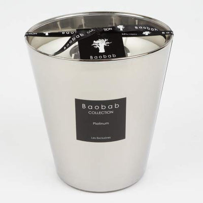 Baobab MAX16PLA Platinum Candle, 16 x 10 x 16 cm Wax Candle