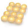 Homemory 3 Inch Flameless Floating Candles, White Real Wax, 100+ Hour, Battery Flickering Waterproof Tealights-Wedding Centerpiece, Engagement, Dinner Parties, Beach Parties, Home Decor, Set of 12