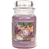 Village Candle Lavender Sea Salt Large Glass Apothecary Jar Scented Candle, 21.25 oz, Purple