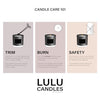 Lulu Candles | Jasmine, Oud & Sandalwood | Luxury Scented Soy Jar Candle | Hand Poured in The USA | Highly Scented & Long Lasting (9 Oz.)