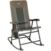 TIMBER RIDGE Foldable Padded Rocking Chair for Outdoor, High Back and Heavy Duty, Portable for Camping, Patio, Lawn, Garden, Yard or Balcony, Supports 300lbs (Brown)