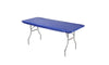 Kwik-Covers 8' Rectangle Plastic Table Covers 30" x 96", Bundle of 5 (Royal Blue)