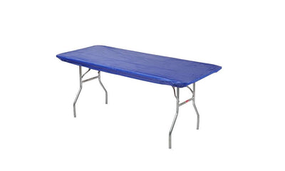Kwik-Covers 8' Rectangle Plastic Table Covers 30" x 96", Bundle of 5 (Royal Blue)