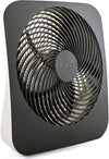 Treva 10-Inch Portable Desk Battery Fan, Powered by Battery and/or AC Adapter - Air Circulating with 2 Cooling Speeds, With Built In USB Charging Port