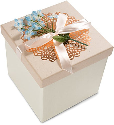 Pavilion Gift Company 19095 Stars in The Sky Candle Holder, 5-Inch, Terra Cotta , Beige