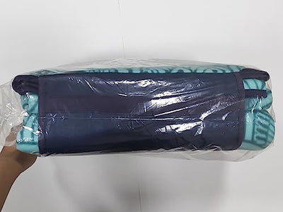 ZOMAKE Picnic Blankets Waterproof Foldable,79"x79" Concert Blanket,Beach Blanket,Yard Blanket,Outdoor Grass Blanket - Sandproof - Large (Peacock Blue)