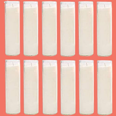 Blessed Sanctuary Series Assorted Religious Candle, White, Case of 12 (5 Cases)