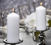 BOLSIUS 12 White Pillar Candles - 2.7 x 6.7 Inches Unscented Candle Set - 62 Hours - Dripless & Smokeless Clean Burning Dinner Candles