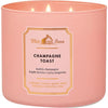 Bath and Body Works White Barn Champagne Toast 3 Wick Candle 14.5 Ounce Basic White Barn Label, Scented