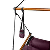 Hammaka Hanging Hammock Air Chair, Wooden Dowels, Burgundy