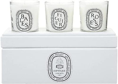 Diptyque Votive Candle Trio-Baies, Figuier, Roses-3 ct.