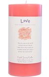 Crystal Journey Crystal J Candle Love Pillar, 1 EA