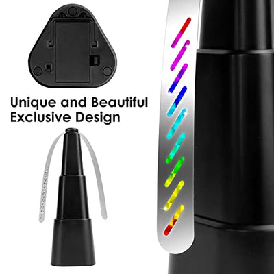 KTDRJN 4 Pack Fly Fan for Table,Food Indoor Outside,Portable Outdoor Picnic Fan,Batteries Powered Table Restaurant, Party, Home,Outdoor Dinner(Black)