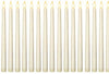 36 Pieces Flameless Taper Candles 11 Inch Flickering Candle Lights Faux LED Candles Battery Operated Candles Electric Fake Candles for Christmas Halloween Birthday Wedding Party Supplies (Ivory)