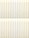 Treela 24 Pcs Flameless Taper Candles Bulk LED Tapered Battery Operated Candles for Easter Valentine's Day Birthday Wedding Party Church Table Decoration