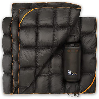 80” x 54 Extra Large Double Insulated Outdoor Camping & Picnic Blanket.Double Puffy, Warm, Packable, Weatherproof, Durable, and Lightweight