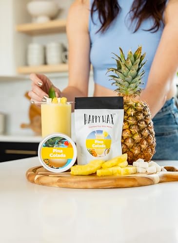 Happy Wax Beach Mix Premium Scented Natural, Non Toxic Soy Wax Melts – 6 Total Oz. of Scented Wax Melts. Includes: Pina Colada, Coastal Tide, and Pineapple Mango