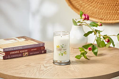 Yankee Candle Midnight Jasmine Signature Medium Pillar Candle, 14.25oz, White
