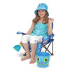 Melissa & Doug Sunny Patch Flex Octopus Folding Beach Chair For Kids (Frustration-Free Packaging)