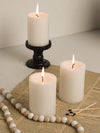 MAKALONE White Pillar Candles Set of 6-2.8" x 4" Unscented Pillar Candles Bulk- for Wedding, Parties, Spas and Dinner, Home Decoration, Church