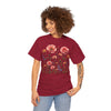 Wildflowers and Pink Roses, Graphic T-Shirts for Women, Floral Shirt, Womens Short Sleeve, Ladies Graphic Tees #5015TTS