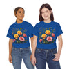 Wildflowers and Pink & Yellow Roses, Graphic T-Shirts for Women, Floral Shirt, Womens Short Sleeve, Ladies Graphic Tees #5149TTS