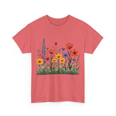 Wildflowers, Graphic T-Shirts for Women, Floral Shirt, Womens Short Sleeve, Ladies Graphic Tees #5117TTS