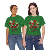 Wildflowers and Red Roses, Graphic T-Shirts for Women, Floral Shirt, Womens Short Sleeve, Ladies Graphic Tees #5128TTS