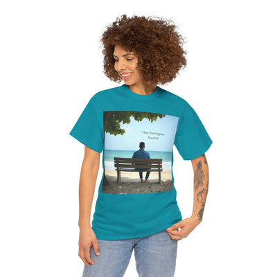 Have You Forgiven Your Ex?Man on Bench Looking at Waves, Forgiving T-Shirt, Forgiveness, Relationship Healing Top #5005STS