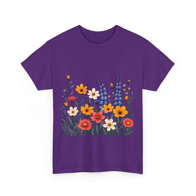 Wildflowers, Graphic T-Shirts for Women, Floral Shirt, Womens Short Sleeve, Ladies Graphic Tees #5111TTS