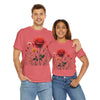 Wildflowers and a Red Rose, Graphic T-Shirts for Women, Floral Shirt, Womens Short Sleeve, Ladies Graphic Tees #5007TTS