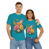 Wildflowers and Pink & Yellow Roses, Graphic T-Shirts for Women, Floral Shirt, Womens Short Sleeve, Ladies Graphic Tees #5144TTS