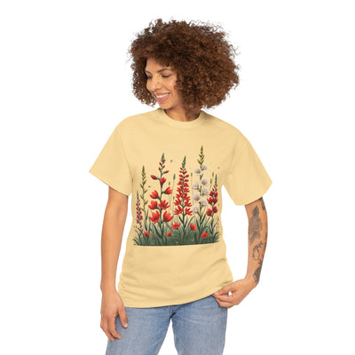 Wildflowers, Graphic T-Shirts for Women, Floral Shirt, Womens Short Sleeve, Ladies Graphic Tees #5122TTS