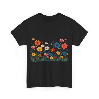 Wildflowers, Graphic T-Shirts for Women, Floral Shirt, Womens Short Sleeve, Ladies Graphic Tees #5112TTS