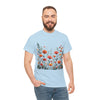 Wildflowers, Graphic T-Shirts for Women, Floral Shirt, Womens Short Sleeve, Ladies Graphic Tees #5102TTS