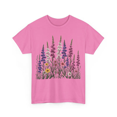 Wildflowers, Graphic T-Shirts for Women, Floral Shirt, Womens Short Sleeve, Ladies Graphic Tees #5124TTS