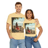 Have You Forgiven Your Ex?  Woman on Bench Looking at Waves, Forgiving T-Shirt, Forgiveness, Relationship Healing Top #5002STS