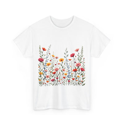 Wildflowers, Graphic T-Shirts for Women, Floral Shirt, Womens Short Sleeve, Ladies Graphic Tees #5103TTS