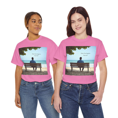 Have You Forgiven Your Ex?Man on Bench Looking at Waves, Forgiving T-Shirt, Forgiveness, Relationship Healing Top #5005STS
