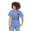 Wildflowers and a Red Rose, Graphic T-Shirts for Women, Floral Shirt, Womens Short Sleeve, Ladies Graphic Tees #5008TTS