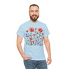 Wildflowers and Pink Roses, Graphic T-Shirts for Women, Floral Shirt, Womens Short Sleeve, Ladies Graphic Tees #5015TTS