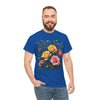 Wildflowers and Pink & Yellow Roses, Graphic T-Shirts for Women, Floral Shirt, Womens Short Sleeve, Ladies Graphic Tees #5149TTS