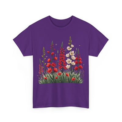 Wildflowers, Graphic T-Shirts for Women, Floral Shirt, Womens Short Sleeve, Ladies Graphic Tees #5122TTS