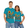 Sunflowers & Wildflowers, Graphic T-Shirts for Women, Floral Shirt, Womens Short Sleeve, Ladies Graphic Tees #5154TTS