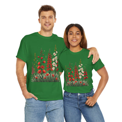 Wildflowers, Graphic T-Shirts for Women, Floral Shirt, Womens Short Sleeve, Ladies Graphic Tees #5122TTS