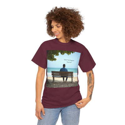 Have You Forgiven Your Ex?Man on Bench Looking at Waves, Forgiving T-Shirt, Forgiveness, Relationship Healing Top #5005STS